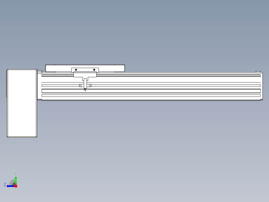 同步带全封闭直线模组TPA-HCB-120D-90-L250-RP-C-P40-N3右视图