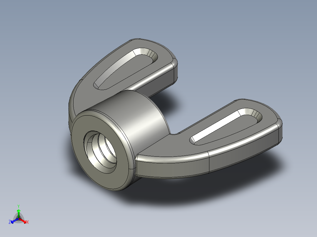 WING NUT 0.25in-20 Thread size 15-32in Base Diameter.STEP