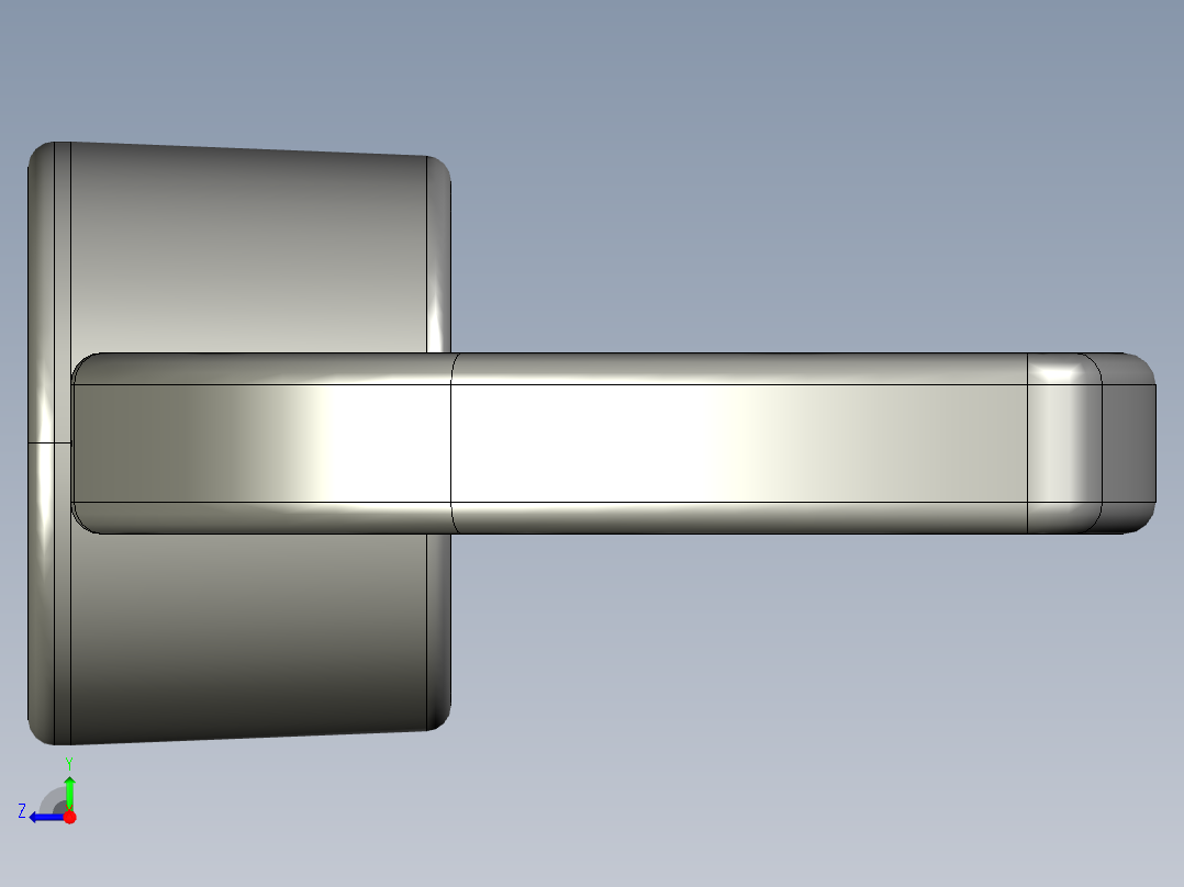 WING NUT 0.25in-20 Thread size 15-32in Base Diameter.STEP右视图