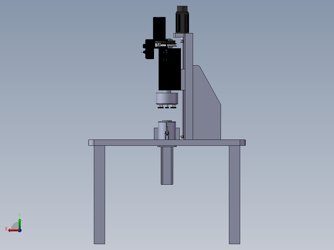 机加工磨床sw16可编辑后视图