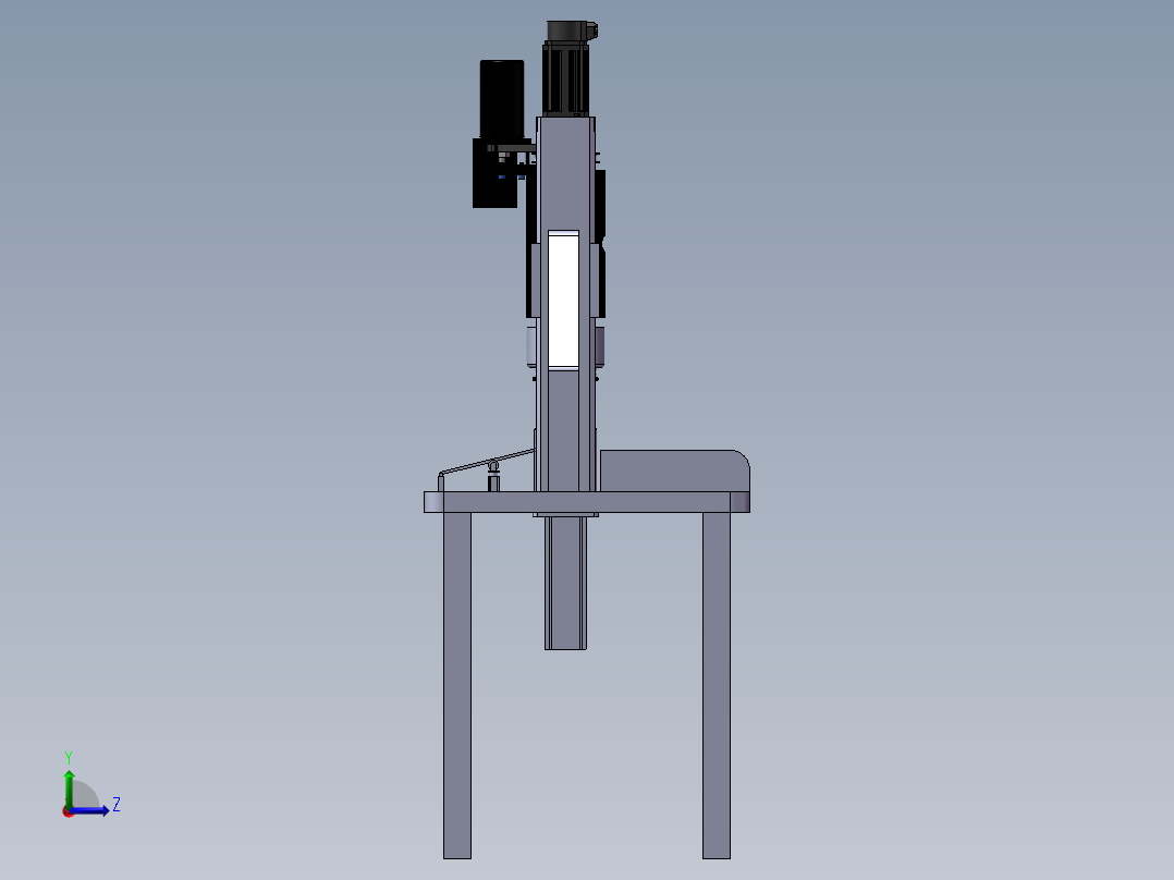 机加工磨床sw16可编辑左视图