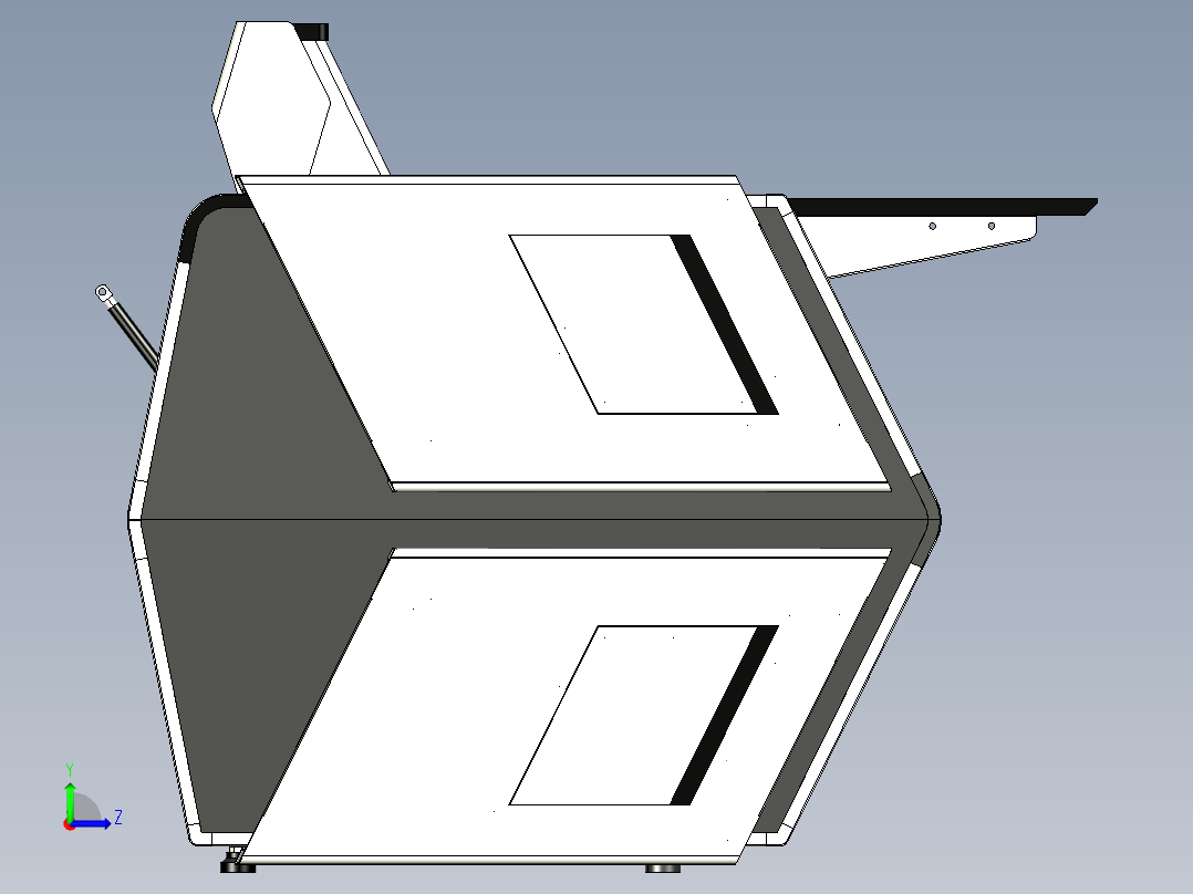 高端控制台左视图