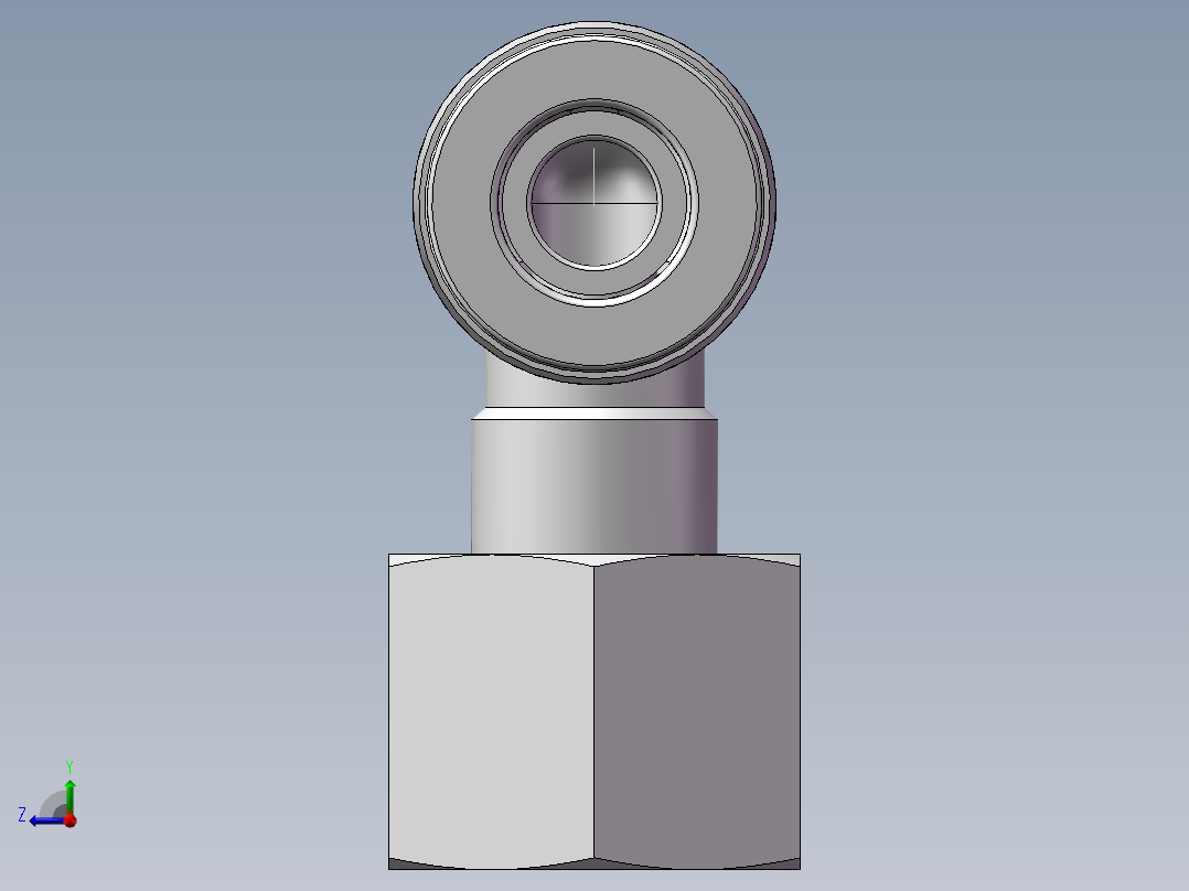 螺纹弯通APLF8-G02（2分8厘内螺纹）右视图