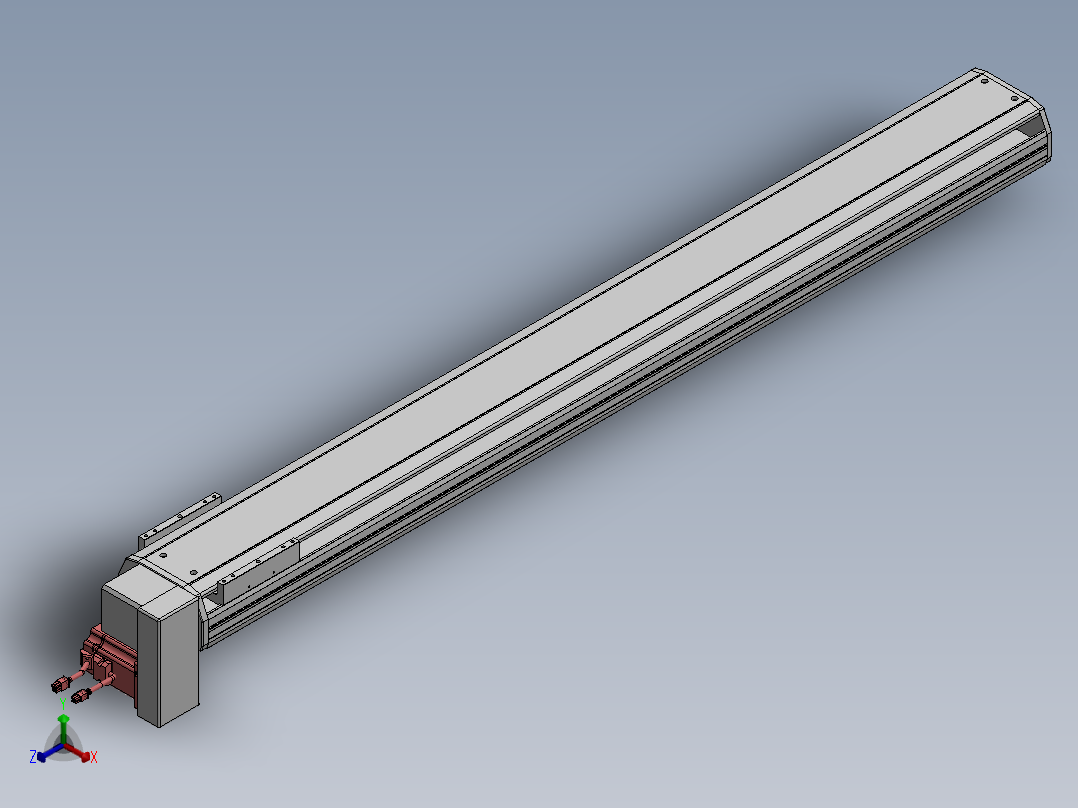 精密模组MT170-L125-1400-RD-M75-C4正等轴测图