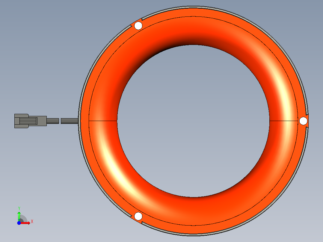 基恩士CA-DRR13M_kc图纸模型前视图