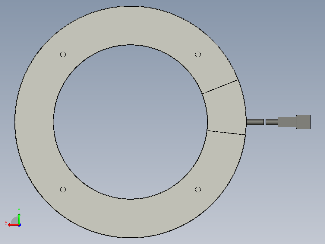 基恩士CA-DRR13M_kc图纸模型后视图