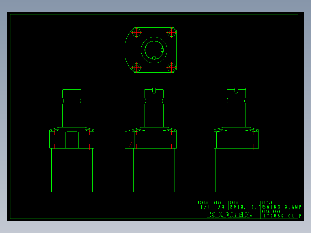 KOSMEKLT0550-GL-F多系列多零件图纸模型多系列多零件图纸模型