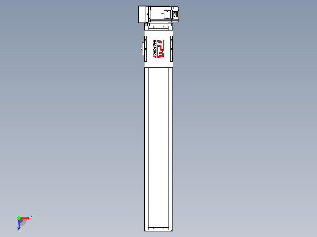 同步带全封闭直线模组TPA-HCB-110D-90-L600-RU-C-P40-N3俯视图