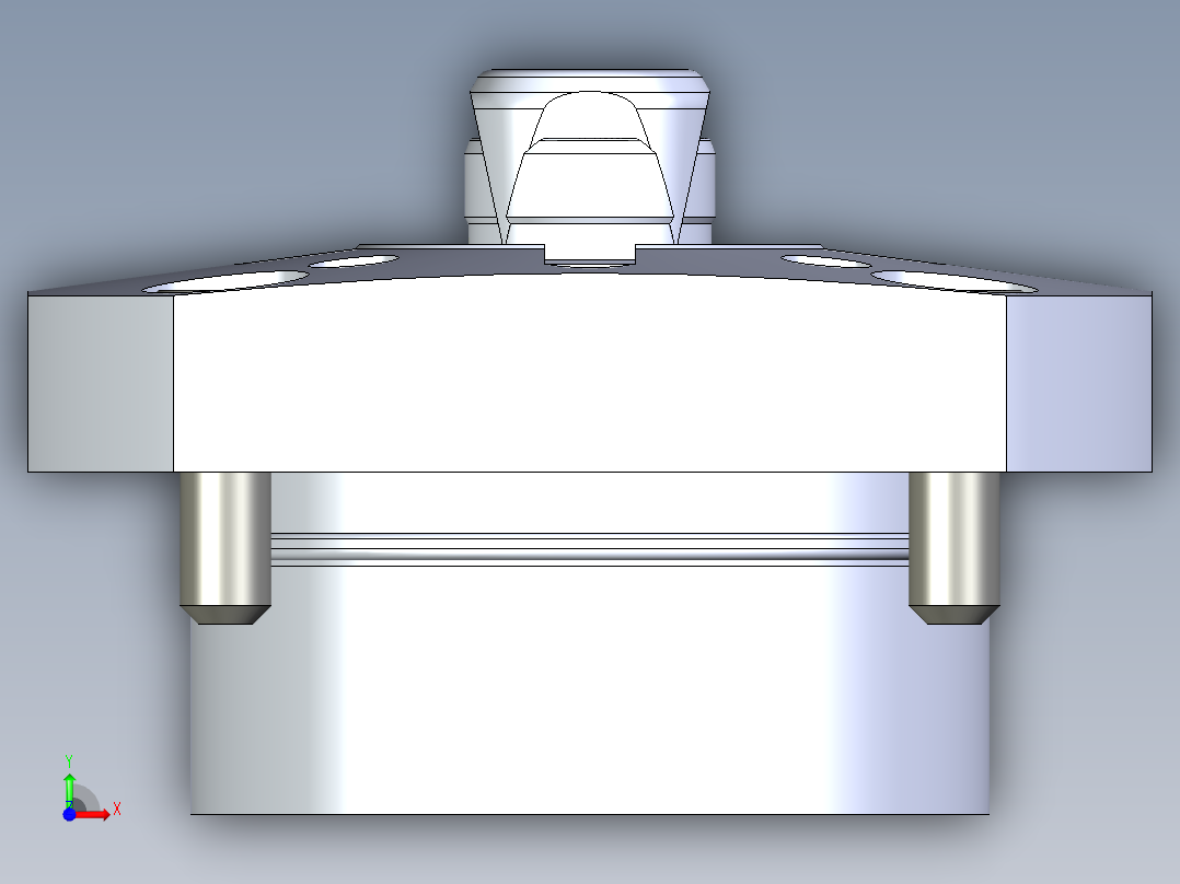 KOSMEKSFH3170-GN多系列多零件图纸模型前视图