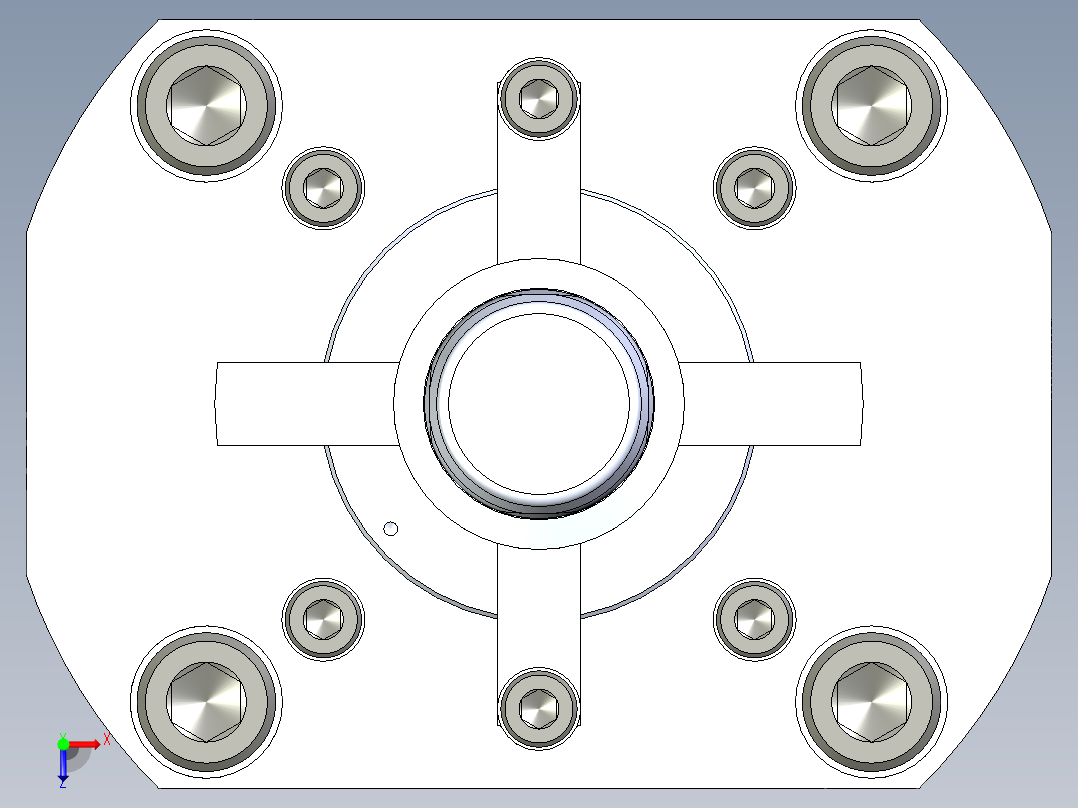 KOSMEKSFH3170-GN多系列多零件图纸模型俯视图