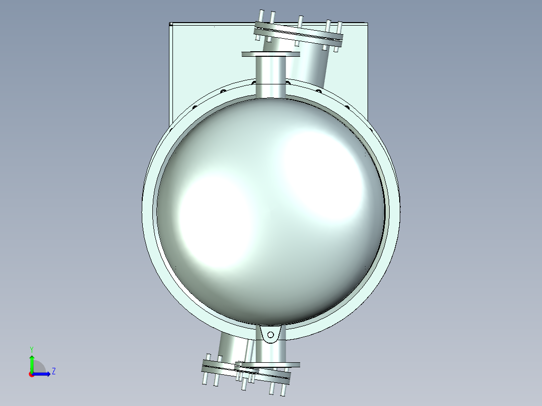 换热器ug图__装配图&零件图左视图