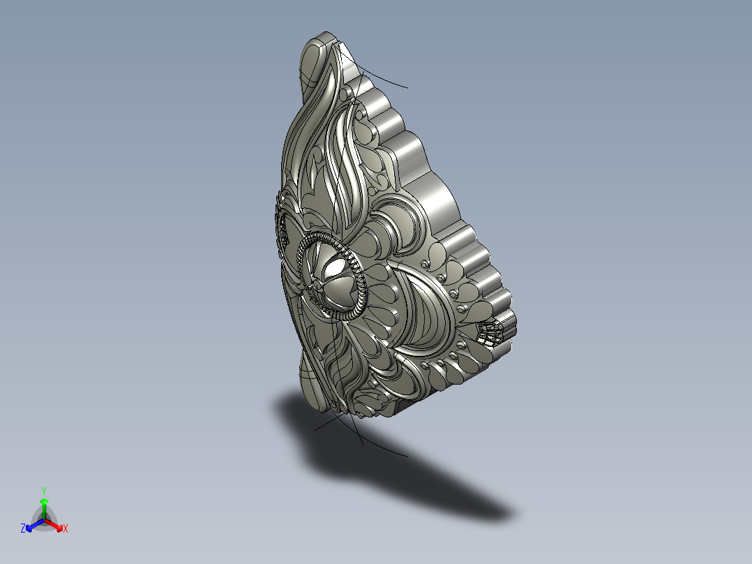 耳环5正等轴测图