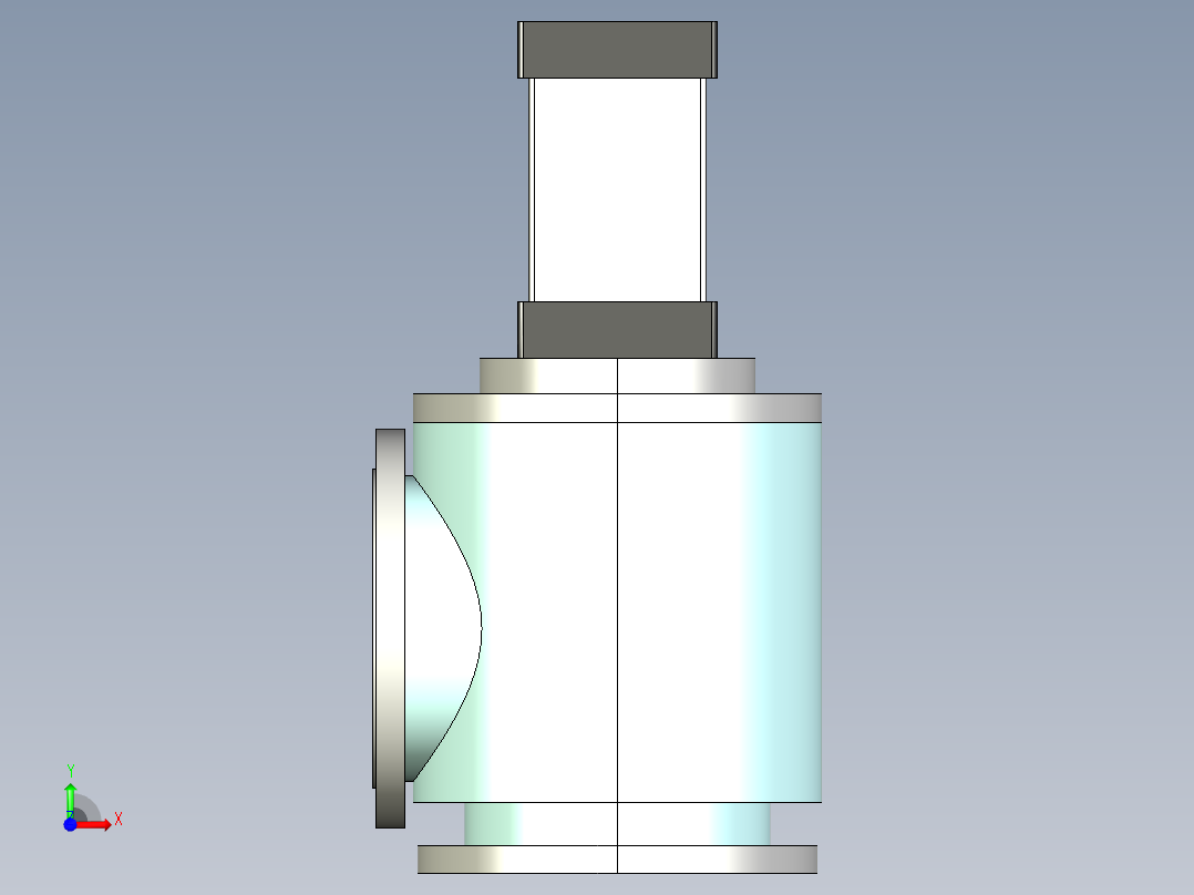 阀门模型GDQ-J160________(____)前视图