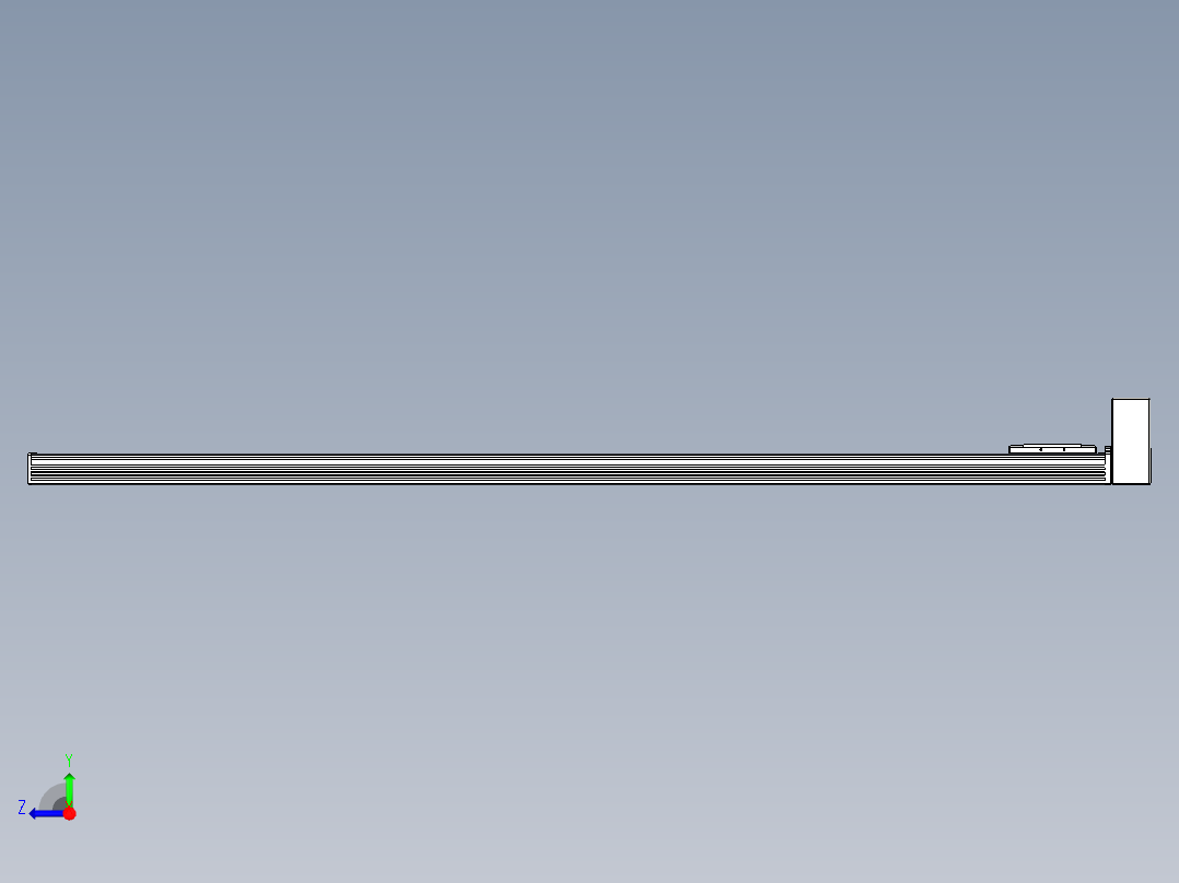 同步带全封闭直线模组TPA-HCB-110D-90-L1650-LU-Y-P40-N3右视图