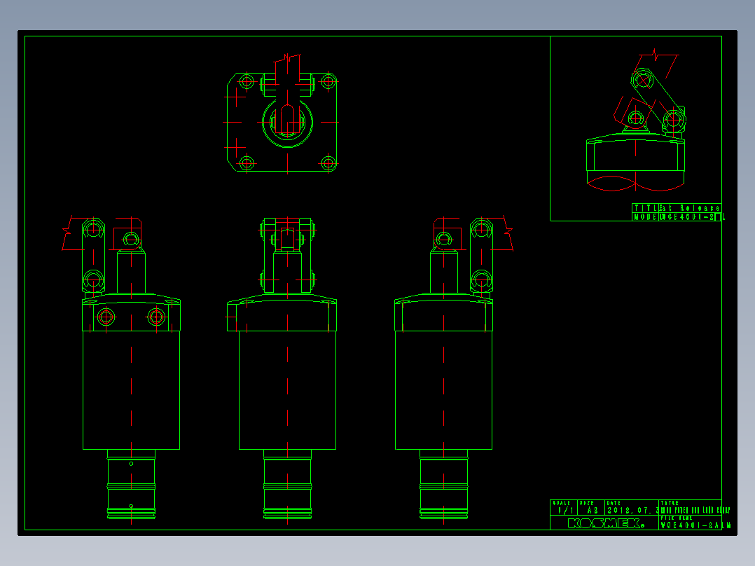 KOSMEKWCE4001-2ALM多系列多零件图纸模型多系列多零件图纸模型