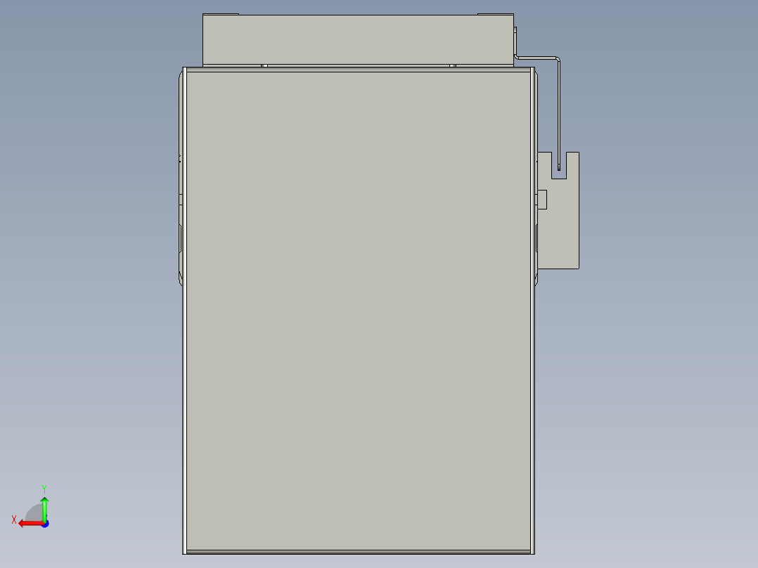 直线模组WG-LHC12-S150-D设计图纸后视图