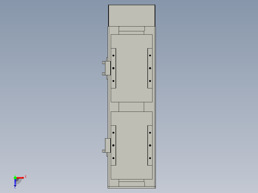 直线模组WG-LHC12-S150-D设计图纸俯视图