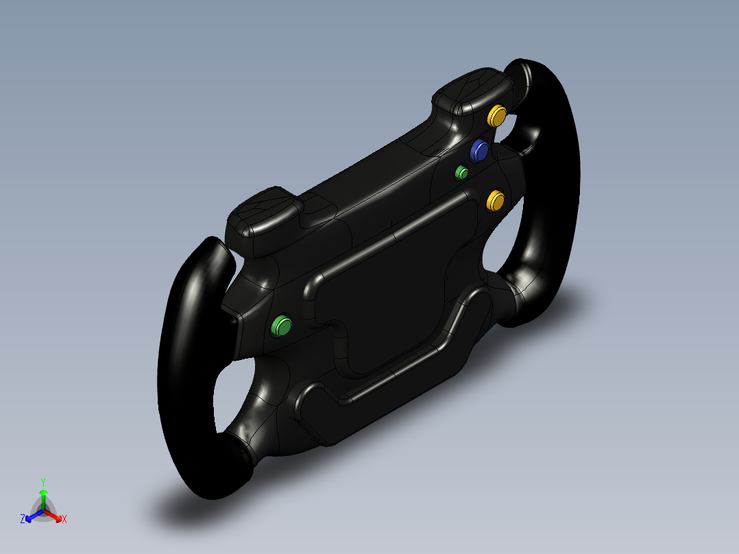 方向盘 (12)正等轴测图