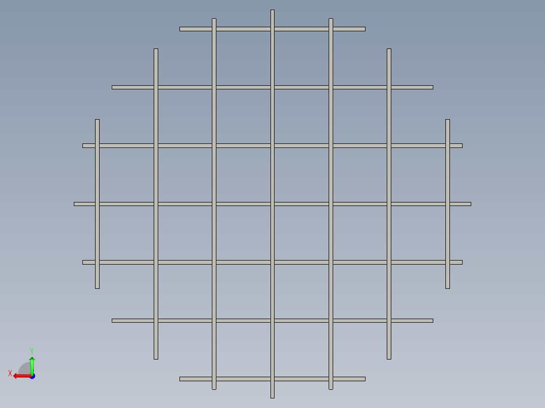 圆形搁板d1800后视图