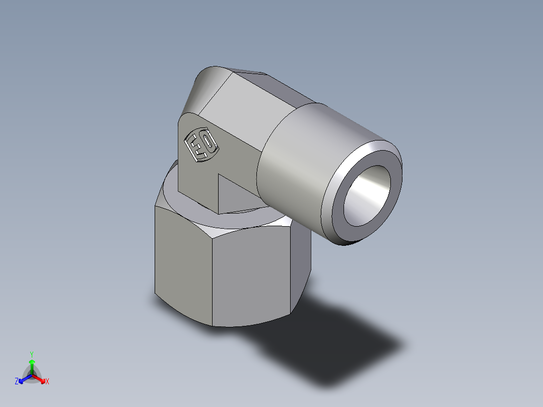 卡套式工业通用硬管接头EO_Swivel_nut_elbow_EW06SOMDCF