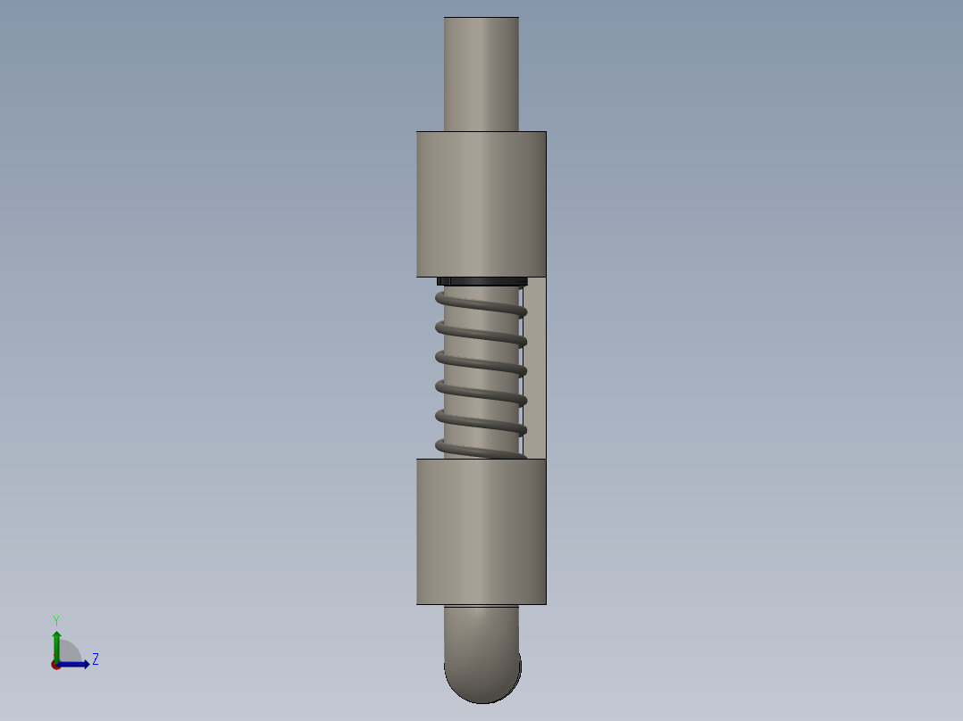 6mm门铰链左视图