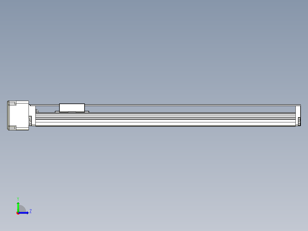 TPA-KNR-60E-1205C-L450A1-ML-H40-N3线性模块铝制底座左视图