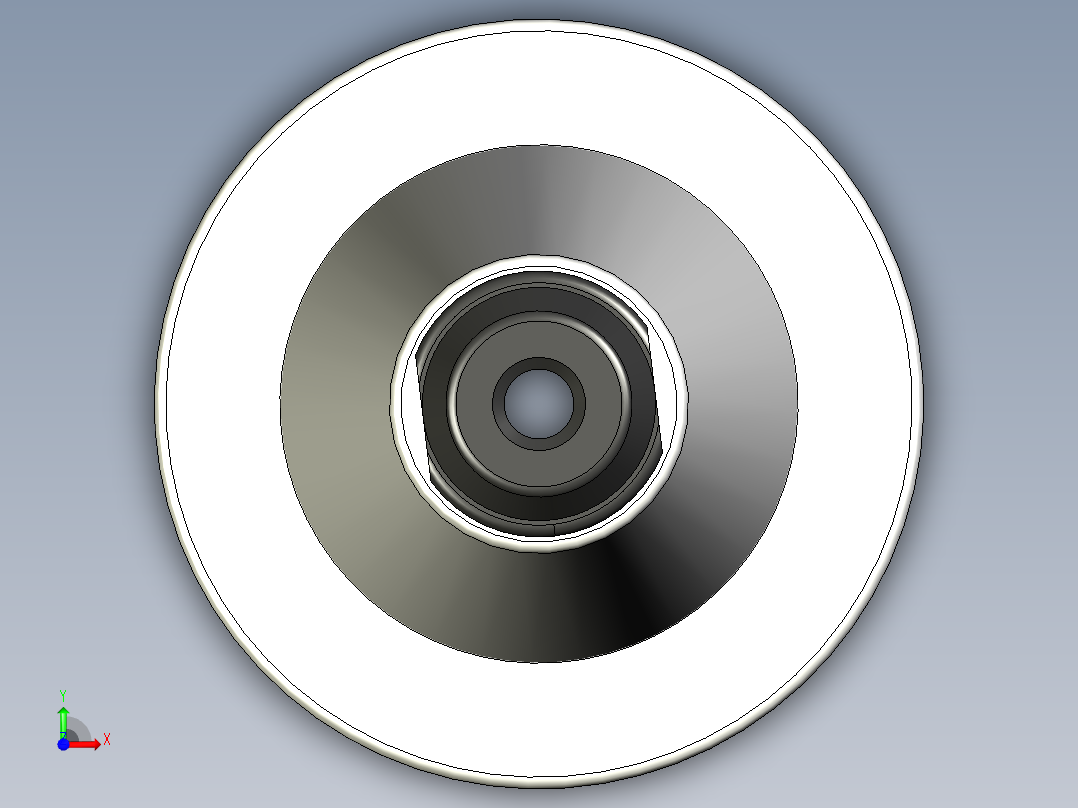 用于 ER20 夹头的 ISO20 刀柄前视图