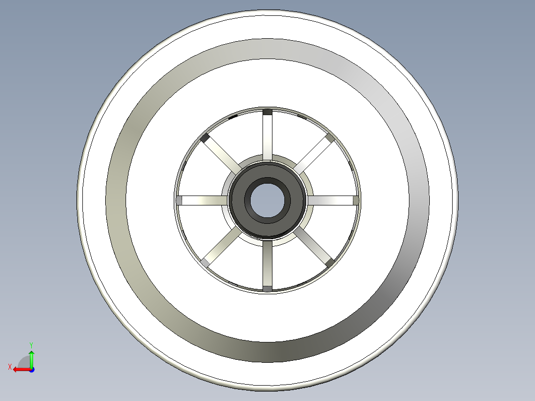 用于 ER20 夹头的 ISO20 刀柄后视图