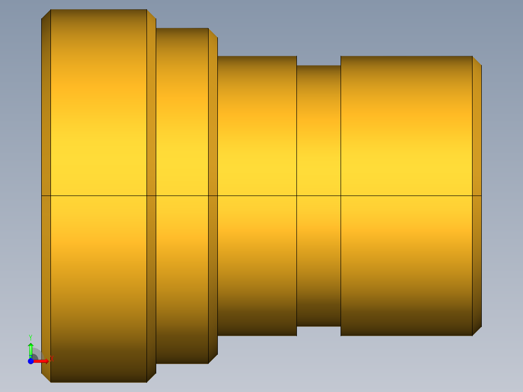 水管接头High Flow Nipple 1163-61-BPD前视图