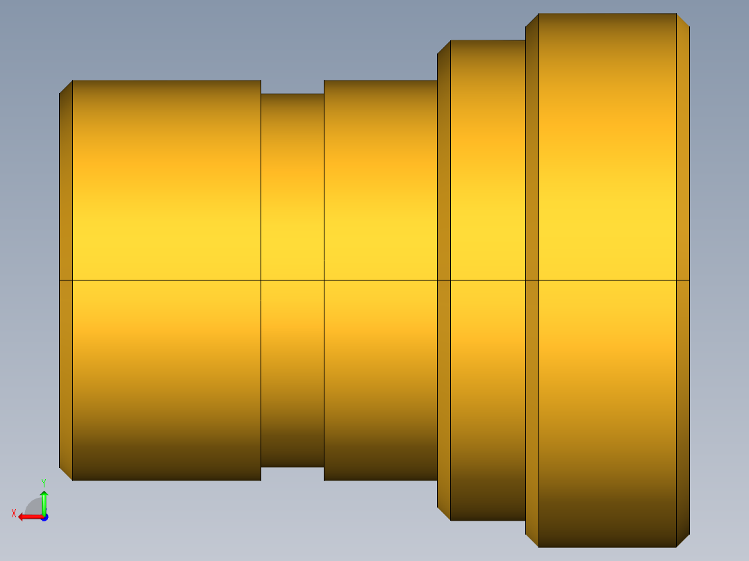 水管接头High Flow Nipple 1163-61-BPD后视图