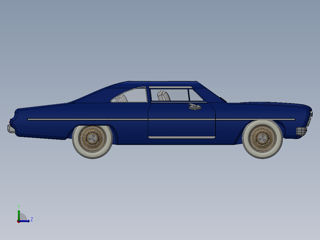雪佛兰黑斑羚双座轿车 SW STP左视图