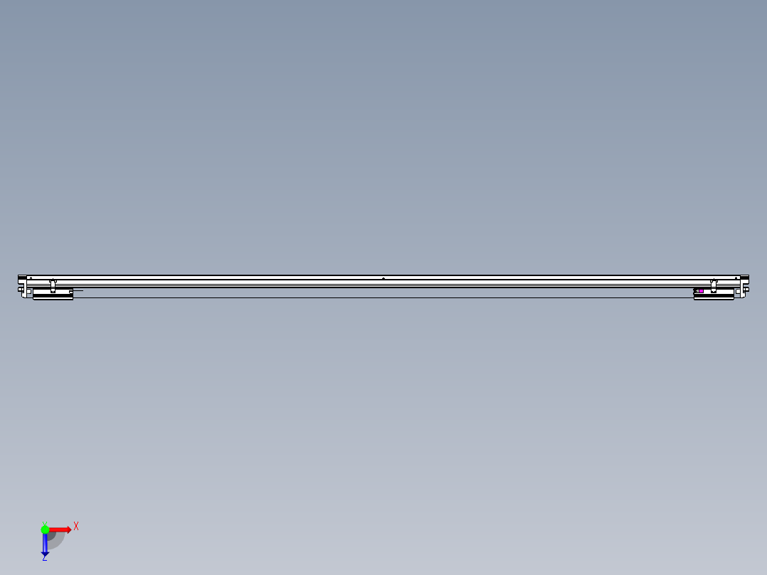 威洛博VL系列直线电机模组-2VL22H2-S2450俯视图
