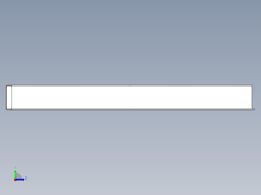 简易版餐桌左视图