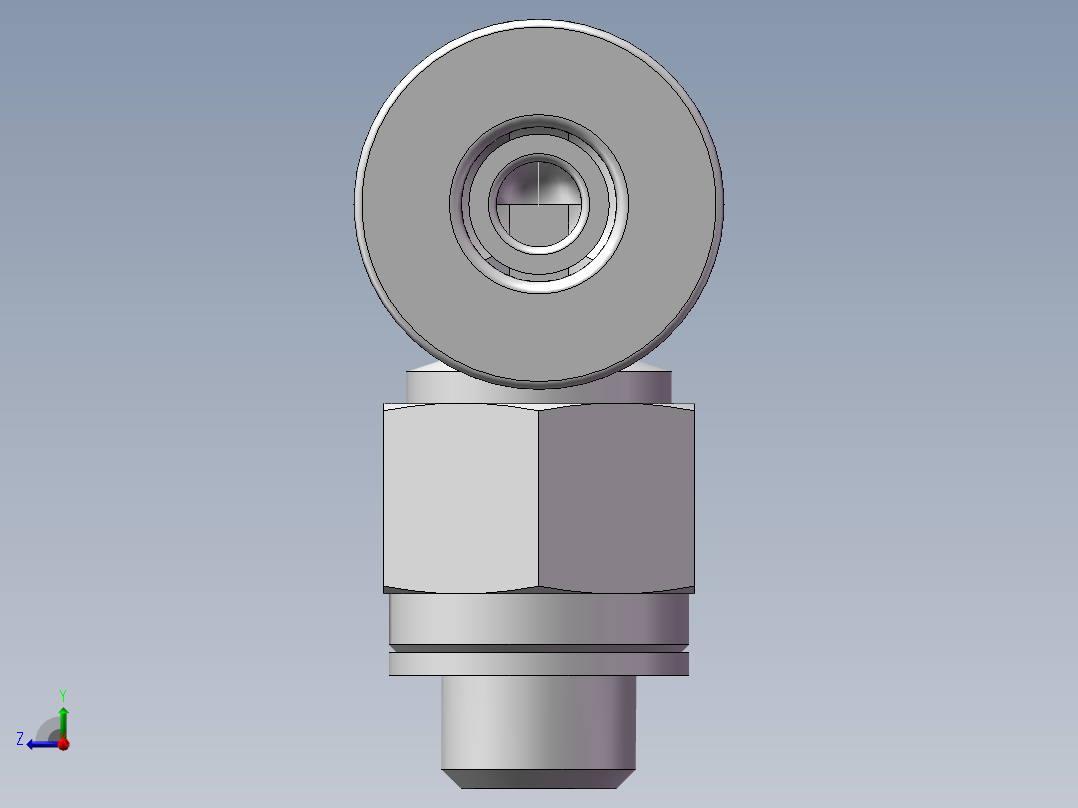 螺纹弯通5APL4-M5（M5-4厘）右视图