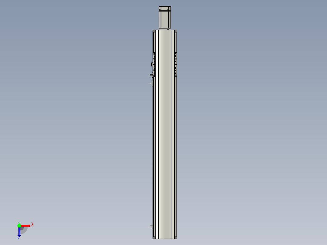 东锦丝杆传动-直线滑台模组DH120-C-S750-BC-P400W-C3俯视图