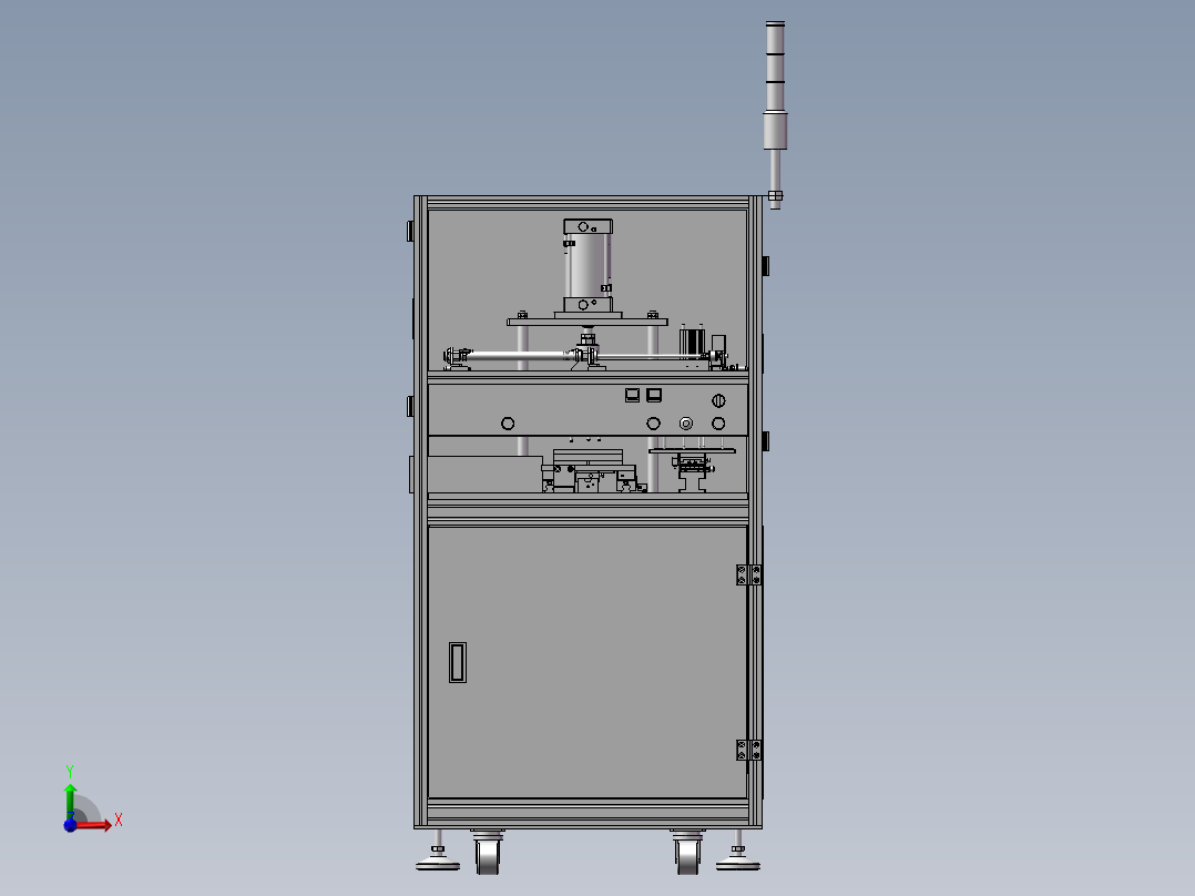 自動壓料機前视图