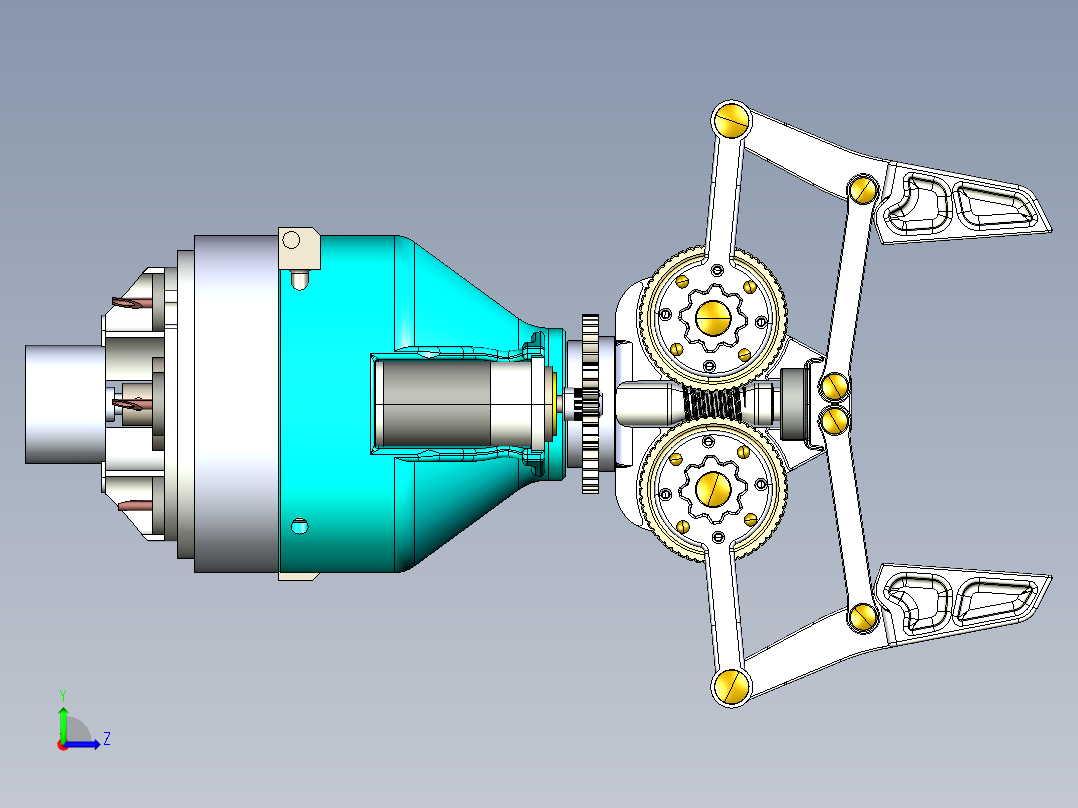 机械爪 3D图纸 (84)左视图