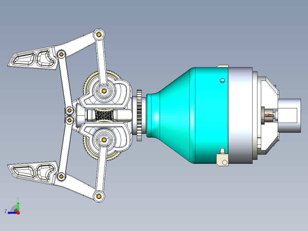 机械爪 3D图纸 (84)右视图