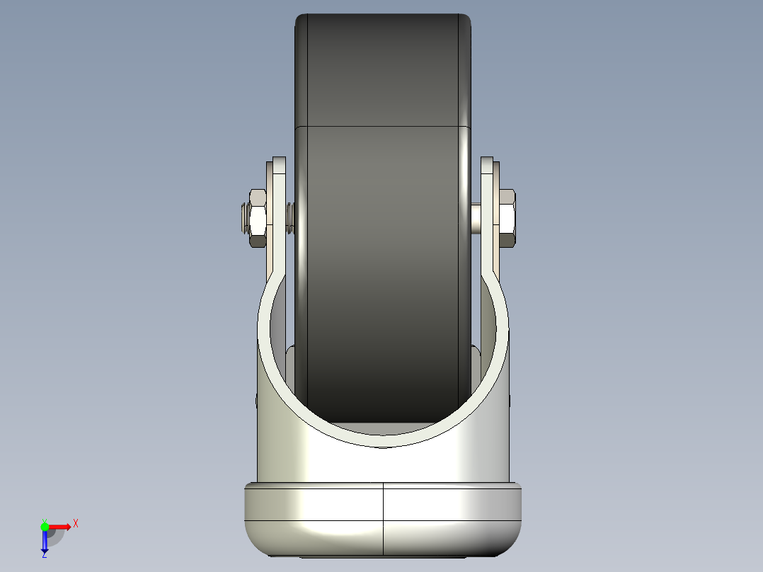 型材-KJN 50 GREY M10 50MM WHEEL俯视图