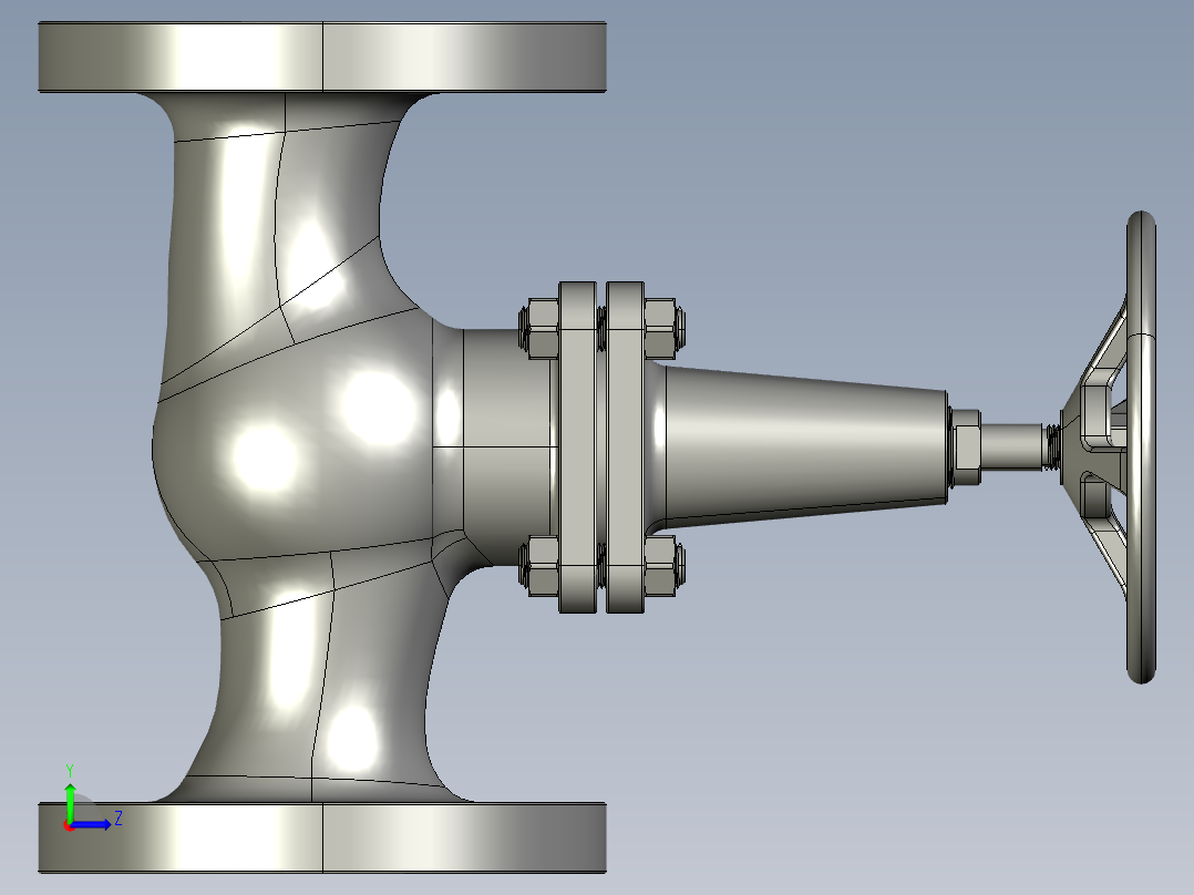 球心阀2STEP _ IGES左视图