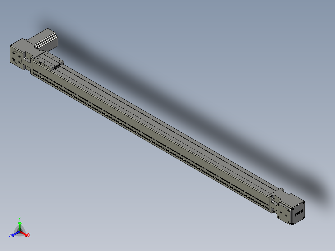模组FBL60E1000-R正等轴测图