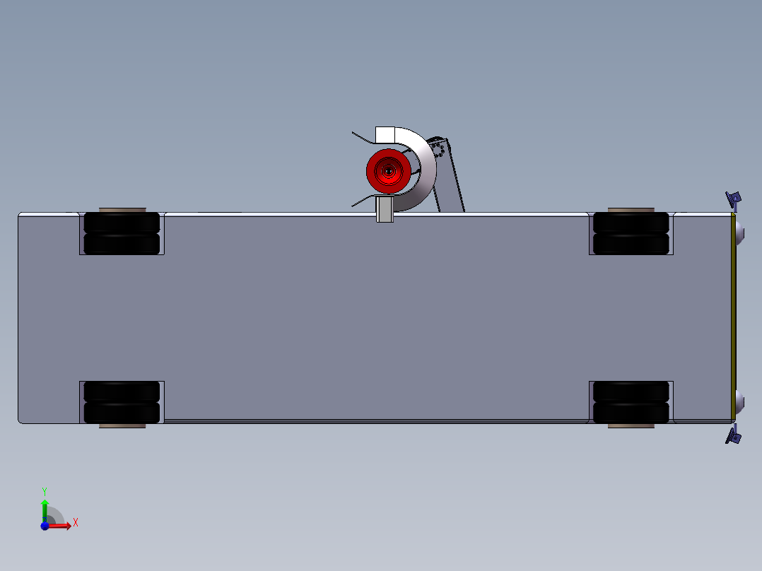 路锥收放机前视图