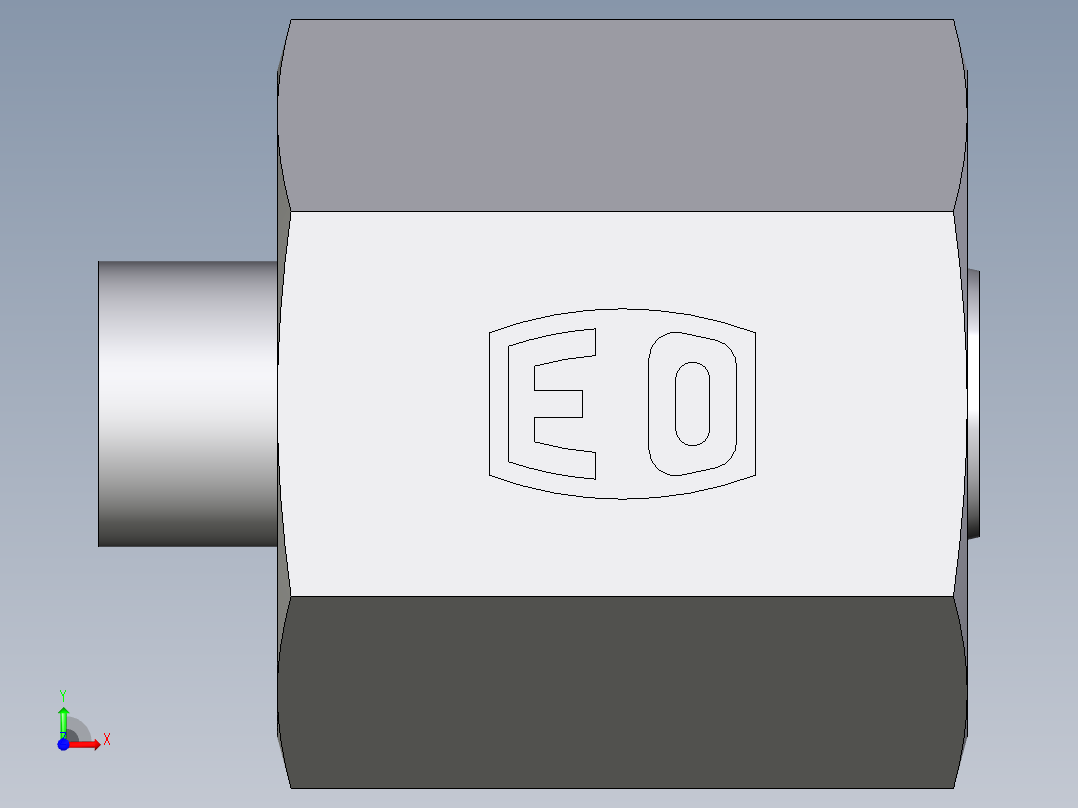 卡套式工业通用硬管接头EO_Blanking_plug_with_nut_for_cones_VKAM06LCF前视图