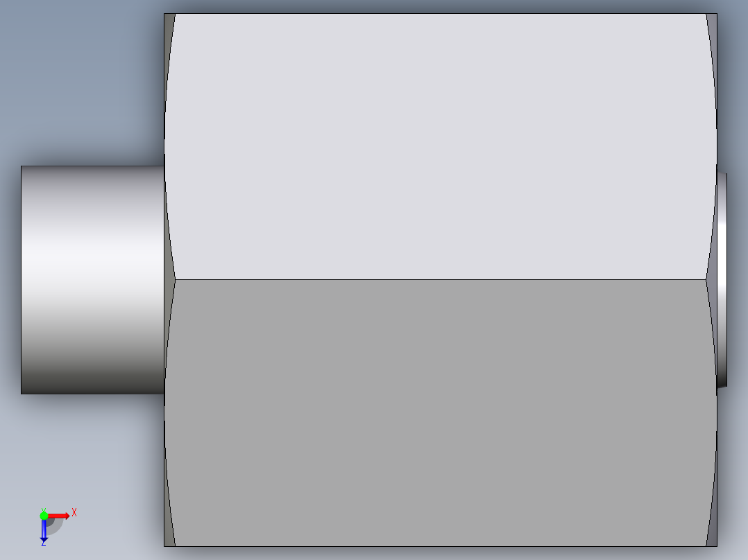 卡套式工业通用硬管接头EO_Blanking_plug_with_nut_for_cones_VKAM06LCF俯视图