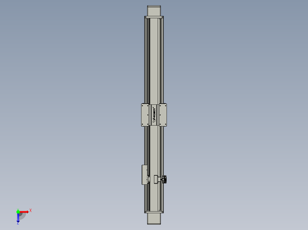 威洛博直线电机模组EB20-L224-S1750-BR-ZP75-MS3-5K俯视图
