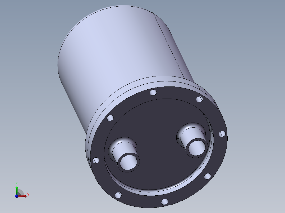 轴向柱塞泵前视图