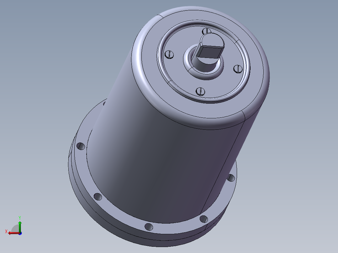 轴向柱塞泵后视图