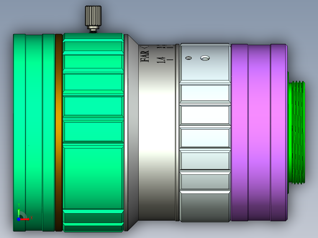 PV12工业镜头前视图