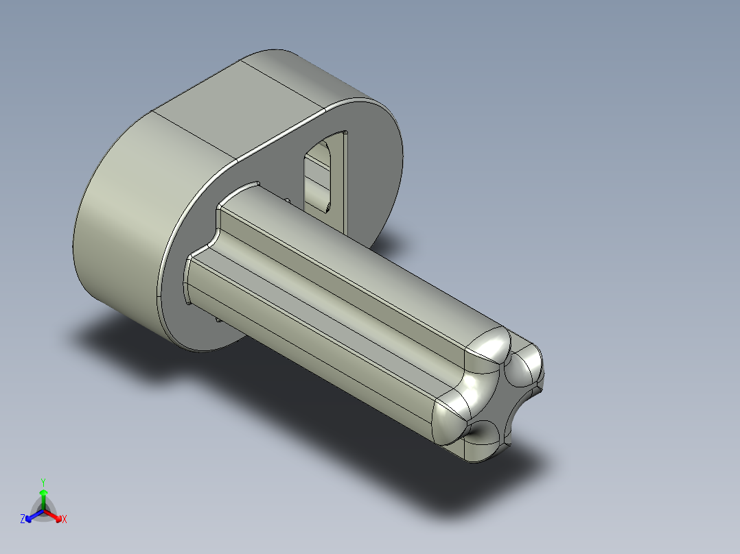 气缸电机-2853 Old Grey Technic Engine Crankshaft