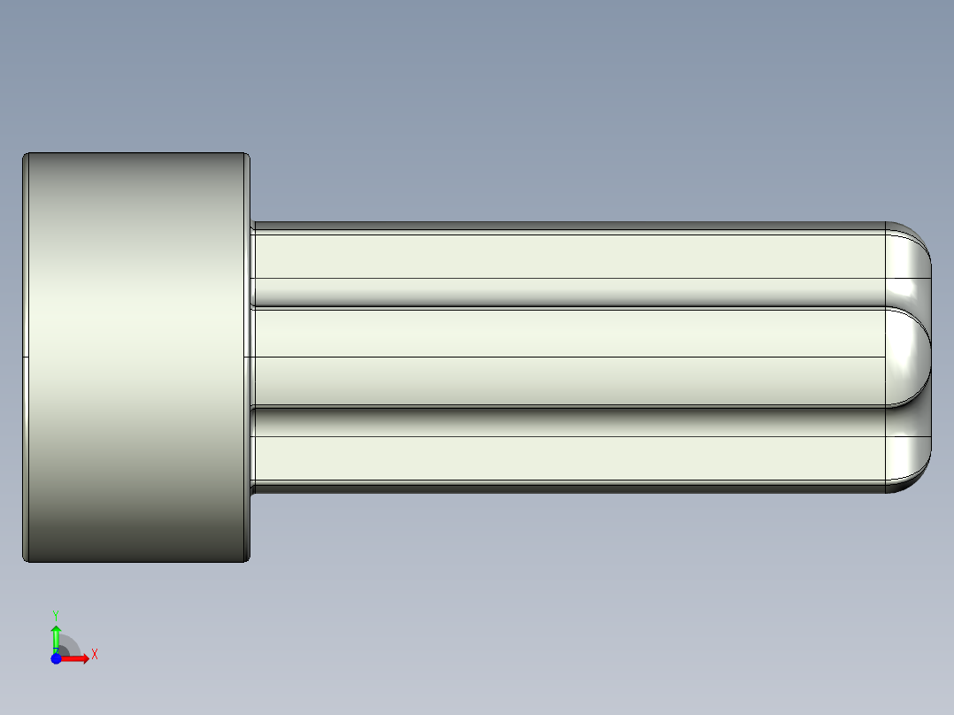 气缸电机-2853 Old Grey Technic Engine Crankshaft前视图